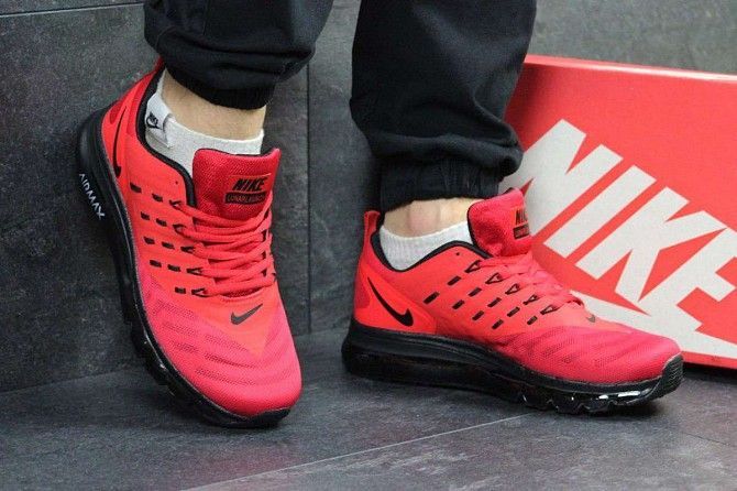 Кроссовки мужские красные Air Max lunarlaunch 4953 Мелитополь - изображение 1