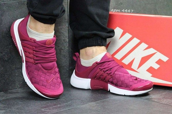 Кроссовки мужские малиновые Air Presto TP QS 4447 Мелитополь - изображение 1
