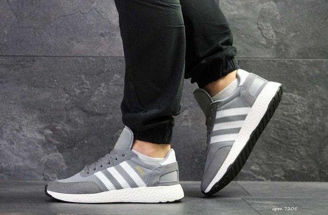 Кроссовки мужские серые Iniki 7205 Мелитополь - изображение 1