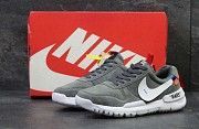 Кроссовки мужские серые с белым off White Mars 6177 Мелитополь