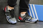 Кроссовки мужские серые с красным Terrex Boost 4621 Мелитополь