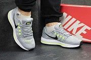 Кроссовки мужские серые с салатовым Nike Air Zoom Vomero 12 4834 Мелитополь