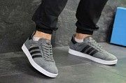 Кроссовки мужские серые с черным Adidas Gazelle 7115 Мелитополь