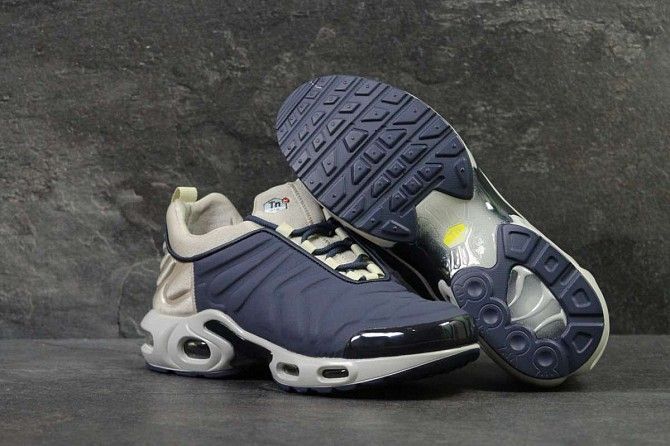 Кроссовки мужские синие с бежевым Air Max 95 TN 6197 Мелитополь - изображение 1