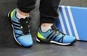 Кроссовки мужские синие с салатовым Terrex Boost 4618 Мелитополь