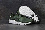 Кроссовки мужские темно зеленые Huarache 4740 Мелитополь