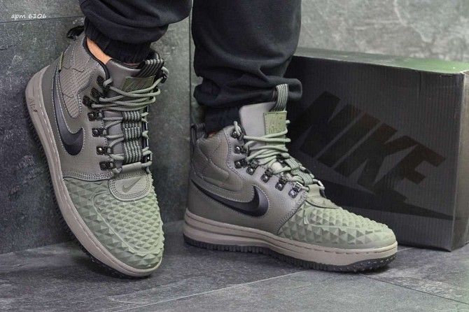 Кроссовки мужские темно зеленые Lunar Force 1 Duckboot 6106 Мелитополь - изображение 1