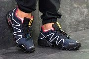 Кроссовки мужские темно синие с белым Salomon Speedcross РП-6307 Мелитополь