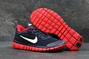 Кроссовки мужские темно синие с красным Nike Free ran 3.0 5623 Мелитополь