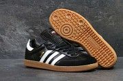 Кроссовки мужские черно-белые Adidas Samba 6069 Мелитополь
