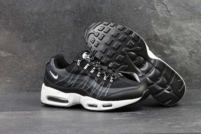 Кроссовки мужские черно-белые Nike 95 4792 Мелитополь - изображение 1