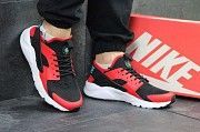 Кроссовки мужские черно-красные Nike Huarache 4656 Мелитополь