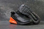 Кроссовки мужские черно-оранжевые Nike Air Max 270 6198 Мелитополь