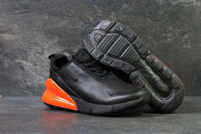 Кроссовки мужские черно-оранжевые Nike Air Max 270 6198 Мелитополь - изображение 1
