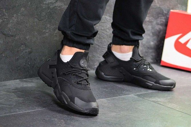 Кроссовки мужские черные Air Huarache 7106 Мелитополь - изображение 1