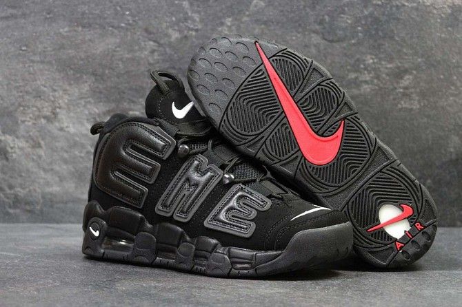 Кроссовки мужские черные Air More Uptempo 96 5698 Мелитополь - изображение 1