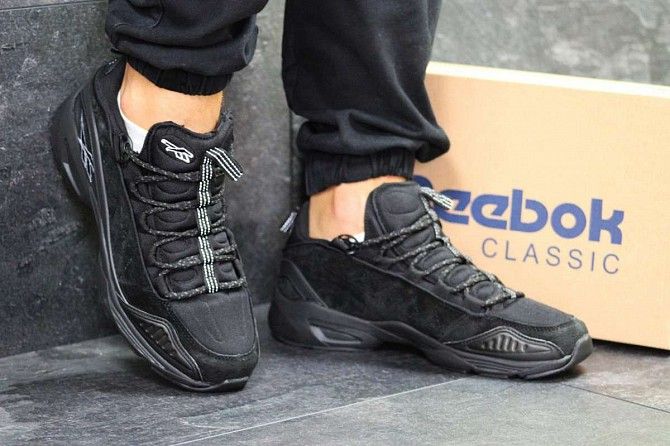 Кроссовки мужские черные Reebok 5953 Мелитополь - изображение 1