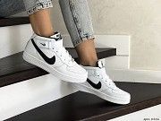 Кроссовки подростковые белые с черным Nike Air Force 8446 Мелитополь