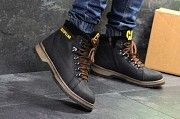 Мужские ботинки зимние черные Caterpillar 6956 Мелитополь
