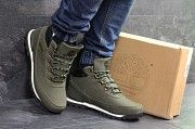 Мужские зимние ботинки темно зеленые Timberland 6832 Мелитополь
