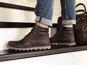 Мужские зимние ботинки темно коричневые Levis 8514 Мелитополь