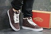 Мужские зимние кеды коричневые Vans 6497 Мелитополь
