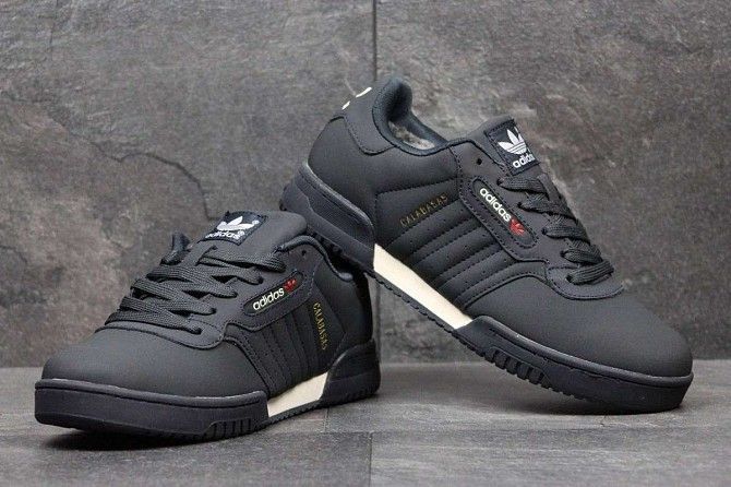 Мужские зимние кроссовки Adidas Calabasas темно синие 3575 Мелитополь - изображение 1