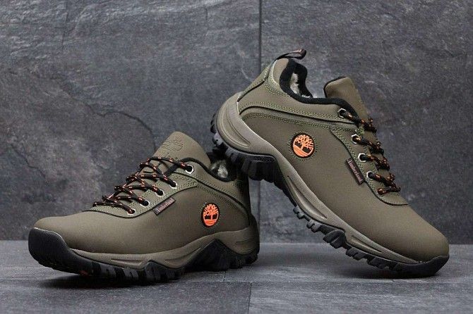 Мужские зимние кроссовки Timberland оливковые 3568 Мелитополь - изображение 1