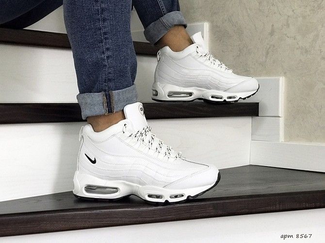 Мужские зимние кроссовки белые Nike 95 8567 Мелитополь - изображение 1