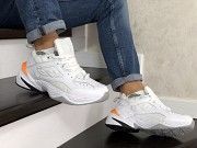 Мужские зимние кроссовки белые Nike Air Monarch 8737 Мелитополь