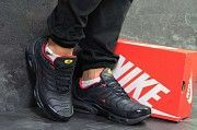 Мужские зимние кроссовки темно синие с красным Air Max Tn 6605 Мелитополь