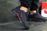 Мужские зимние кроссовки темно синие с красными вставками Air Max Tn 6463 Мелитополь
