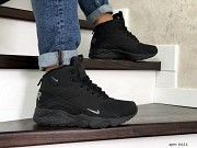 Мужские зимние кроссовки черные Air Huarache 8621 Мелитополь
