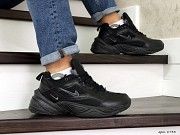 Мужские зимние кроссовки черные Air Monarch 8733 Мелитополь