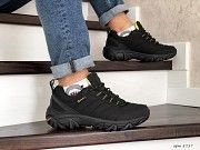 Мужские зимние кроссовки черные с желтым Merrell 8717 Мелитополь