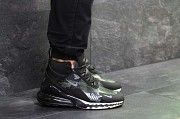 Мужские зимние кроссовки черные с зеленым Nike Air Max 270 6650 Мелитополь