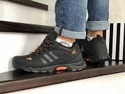 Мужские зимние кроссовки черные с оранжевым Climaproof 754 8666 Мелитополь