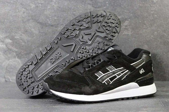 Мужские кроссовки Asics Gel-Lyte черные с белым 3786 Мелитополь - изображение 1
