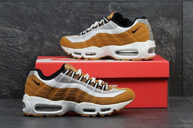 Мужские кроссовки Nike 95 рыжие 3181 Мелитополь - изображение 1