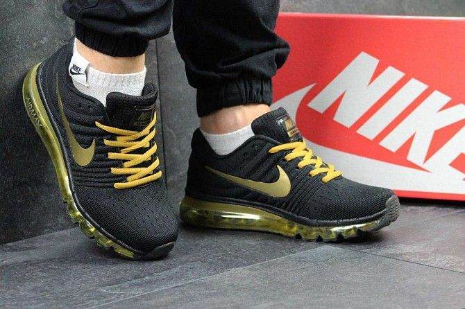 Мужские кроссовки Nike Air Max 2017 черные с желтым 3936 Мелитополь - изображение 1