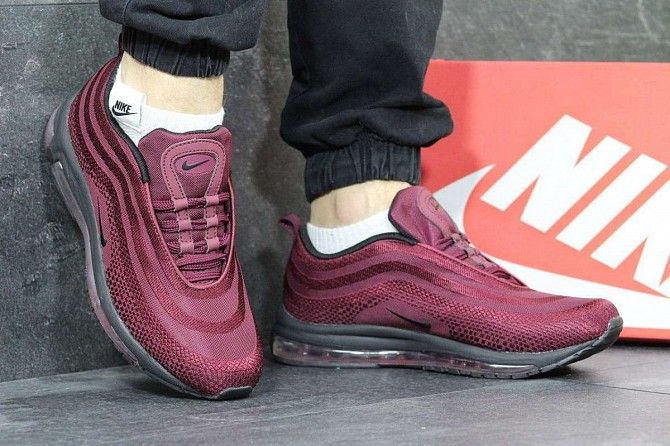 Мужские кроссовки Nike Air Max 97 бордо 3833 Мелитополь - изображение 1