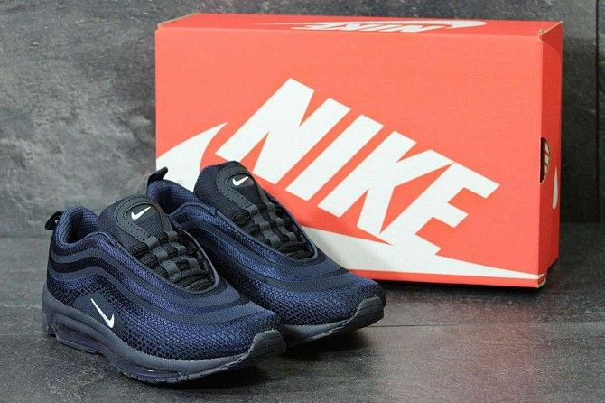 Мужские кроссовки Air Max 97 темно синие 3831 Мелитополь - изображение 1