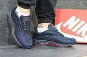 Мужские кроссовки Air Max 97 темно синие с красным 3834 Мелитополь