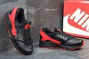 Мужские кроссовки Huarache черные с красным 2599 Мелитополь