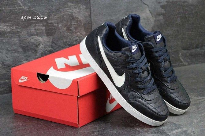 Мужские кроссовки Nike темно синие 3216 Мелитополь - изображение 1