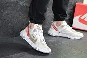 Мужские кроссовки бежевые с красным Undercover X React Element 87 7906 Мелитополь