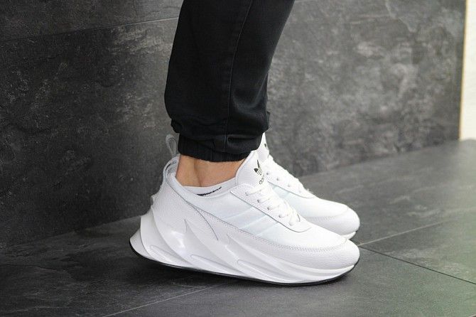Мужские кроссовки белые Adidas Sharks 8122 Мелитополь - изображение 1