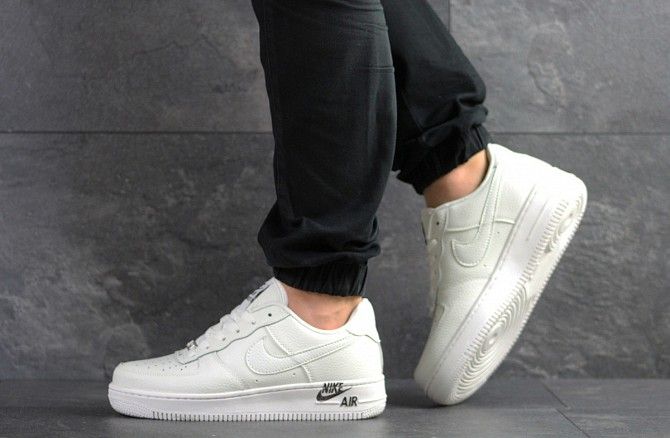 Мужские кроссовки белые Nike Air Force 1 8092 Мелитополь - изображение 1