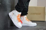 Мужские кроссовки белые Air Jordan 1 Python 8143 Мелитополь