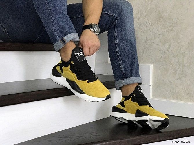 Мужские кроссовки желтые Y-3 Kaiwa 8511 Мелитополь - изображение 1